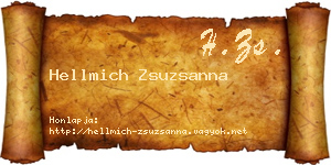 Hellmich Zsuzsanna névjegykártya